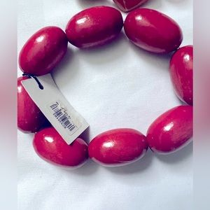 Pink Wooden Bracelet - NO LONGER AVAILABLE